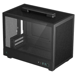 DeepCool CH160, Mini Tower, Mini-ITX, 2xUSB3.0, 1xType-C Gen 2, 1xAudio, Mesh Panel, Black, R-CH160-BKNGI0-G-1 - 1
