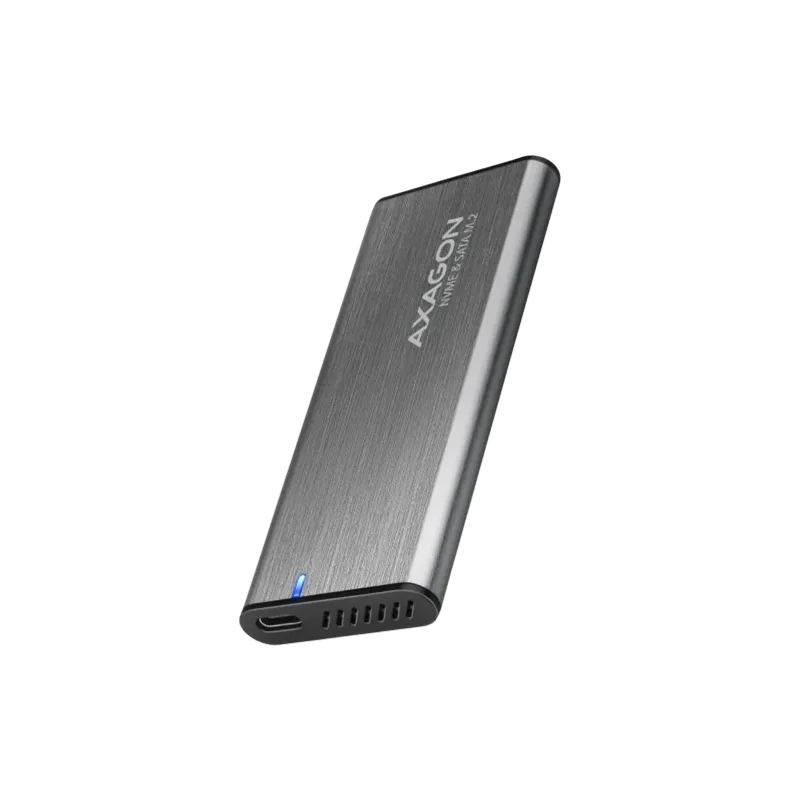 AXAGON EEM2-SG2 USB-C 3.2 Gen 2 - M.2 NVMe / SATA SSD 30-80mm ALU box - 1