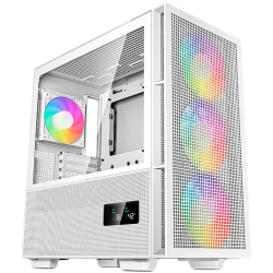 DeepCool CH560 Digital WH, Mid Tower, Mini-ITX/Micro-ATX/ATX/E-ATX, 1xUSB3.0, 1xType-C, 1xAudio, 3x140mm+1x120mm Pre-Installed A