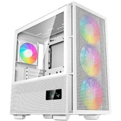 DeepCool CH560 Digital WH, Mid Tower, Mini-ITX/Micro-ATX/ATX/E-ATX, 1xUSB3.0, 1xType-C, 1xAudio, 3x140mm+1x120mm Pre-Installed A