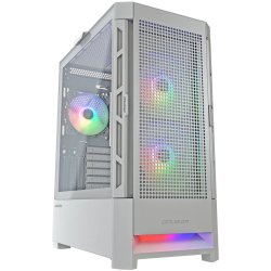 COUGAR AIRFACE RGB PC Case, Mid Tower, White - 1