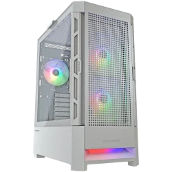 COUGAR AIRFACE RGB PC Case, Mid Tower, White - 1