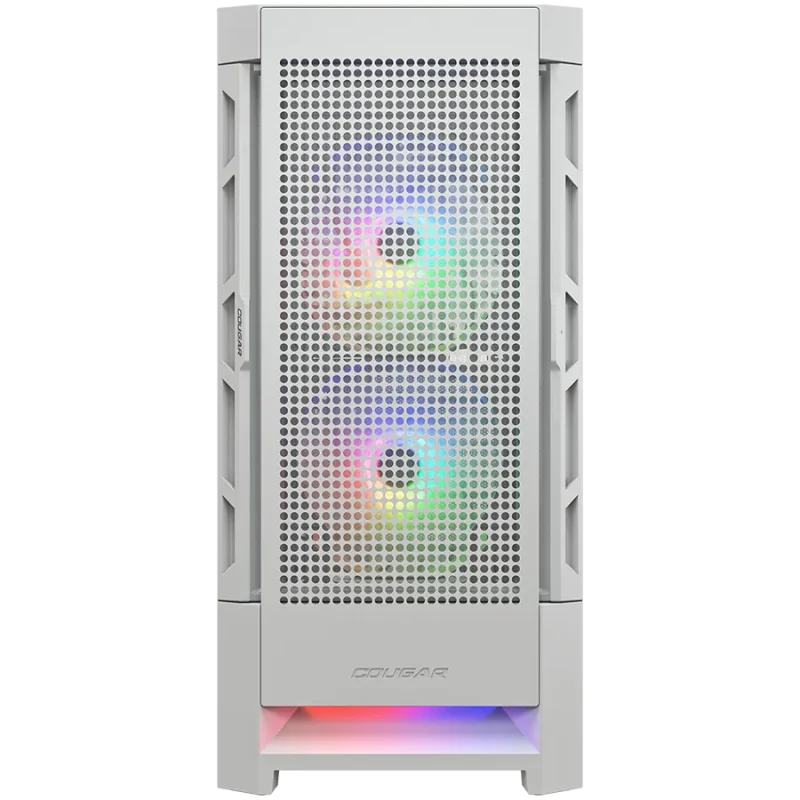 COUGAR AIRFACE RGB PC Case, Mid Tower, White - 1