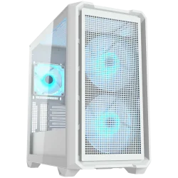 COUGAR MX600 Mini RGB PC Case, Mini Tower, White - 1