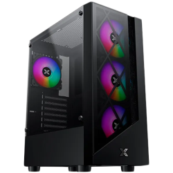 Xigmatek Duke EN49158, ATX/M-ATX/Mini ITX, USB3.0x1 & 2.0x2, Meshed & TG Frontpanel, Left TG, Front 4PCS X24F Fan - 1