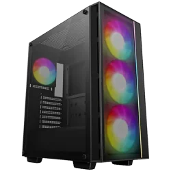 DeepCool MATREXX55 MESH V4 C, Mid Tower, Mini-ITX/Micro-ATX/ATX, 1xUSB3.0, 1x Type-C, 1xAudio, LED Button, 3x140mm ARGB Fans, 1x