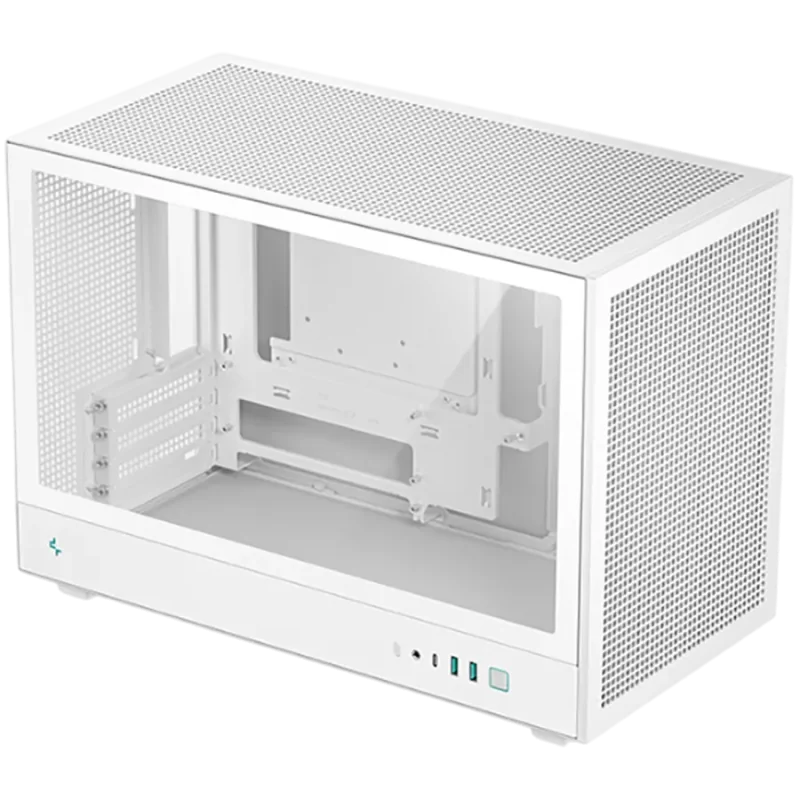 DeepCool CH260 WH, Mini Tower, Mini-ITX, 2xUSB3.0, 1xType-C Gen 2, 1xAudio, Mesh Panel, White, 2Y, R-CH260-WHNGM0-G-1 - 1