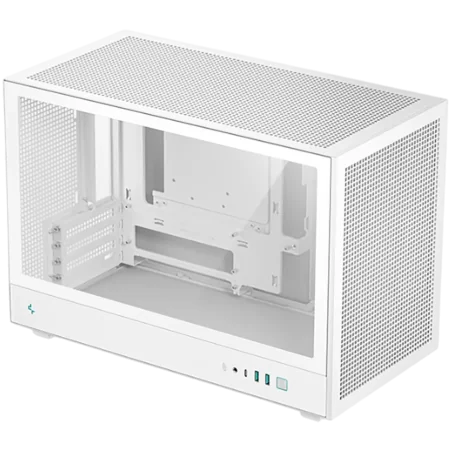 DeepCool CH260 WH, Mini Tower, Mini-ITX, 2xUSB3.0, 1xType-C Gen 2, 1xAudio, Mesh Panel, White, 2Y, R-CH260-WHNGM0-G-1 - 1