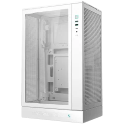 DeepCool CH270 DIGITAL WH, Mini Tower, Mini-ITX/Micro-ATX, 2xUSB3.0, 1xType-C Gen 2, 1xAudio/Mic, Mesh Panel, White, R-CH270-WHN
