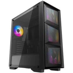 DeepCool MATREXX 50 MESH 4FS, Mid Tower, Mini-ITX/Micro-ATX/ATX/E-ATX, 1xUSB3.0, 2xUSB2.0, 1xAudio, 4x 120mm Tri-color LED Fans,