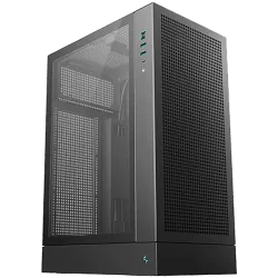 DeepCool CH170 PLUS, Mini Tower, Mini-ITX/Micro-ATX, 2xUSB3.0, 1xType-C Gen 2, 1xAudio/Mic, Mesh Panel, Black, R-CH170-BKNGM0-G,
