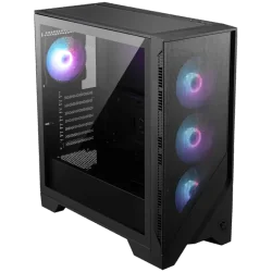 MSI MAG FORGE 321R AIRFLOW, Mid-Tower, ATX/M-ATX/ITX, 2x USB 3.2, 1x USB 3.2 Gen 2x2 Type-C, 1x Audio/Mic, LED Button, ARGB Hub,