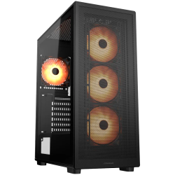 COUGAR MX220 RGB PC Case, Mid Tower, Black - 1