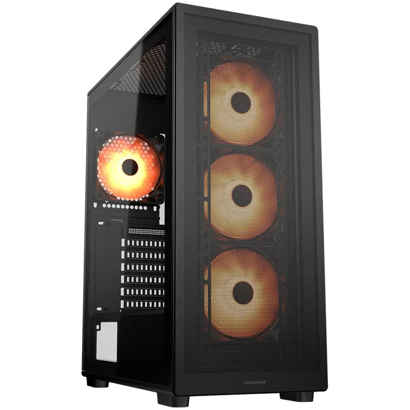COUGAR MX220 RGB PC Case, Mid Tower, Black - 1