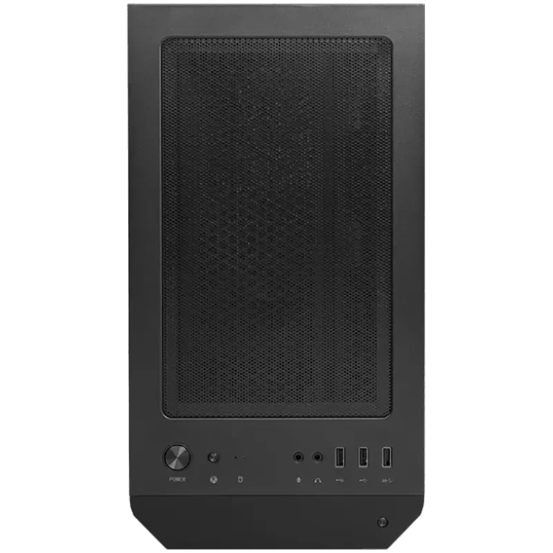 MSI MAG FORGE M100A, M-ATX Tower, M-ATX/ M-ITX, 1x USB 3.2 Gen 1 Type-A, 2x USB 2.0 Type-A, 1x Audio, 1x Mic, Power Button, 4x 1