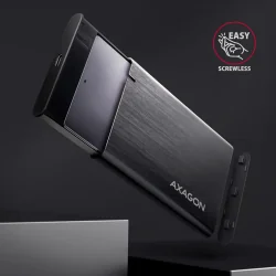 AXAGON EE25-A6C USB-C 3.2 Gen 1 - SATA 6G 2.5" External SCREWLESS ALU RAW box BLACK - 3