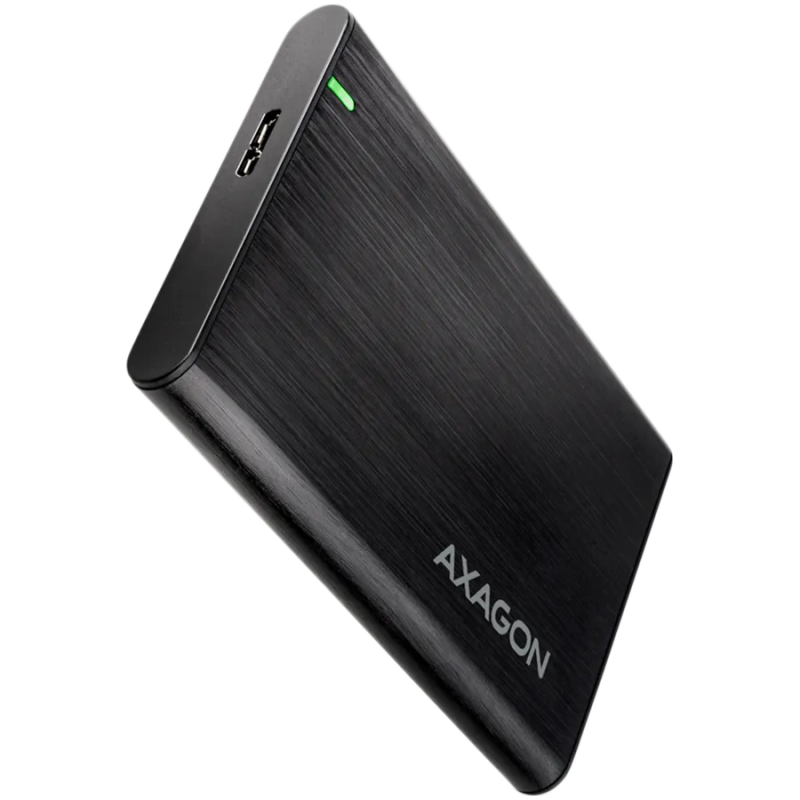 AXAGON EE25-A6M USB3.0 - SATA 6G 2.5" External SCREWLESS ALU RAW box BLACK - 1