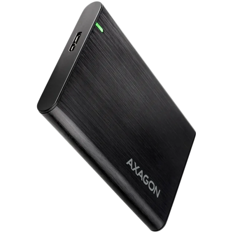 AXAGON EE25-A6M USB3.0 - SATA 6G 2.5" External SCREWLESS ALU RAW box BLACK - 1