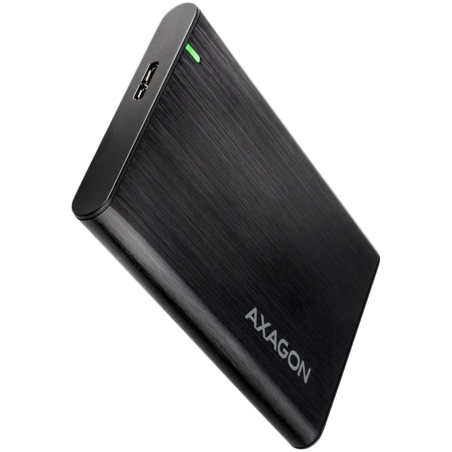 AXAGON EE25-A6M USB3.0 - SATA 6G 2.5" External SCREWLESS ALU RAW box BLACK - 1
