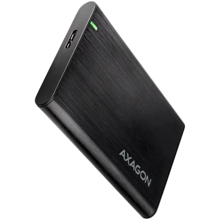 AXAGON EE25-A6M USB3.0 - SATA 6G 2.5" External SCREWLESS ALU RAW box BLACK - 1