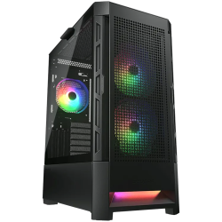 COUGAR DUOFACE RGB PC Case, Mid Tower, Black - 1