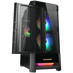 COUGAR DUOFACE RGB PC Case, Mid Tower, Black - 2