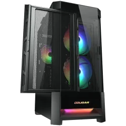COUGAR DUOFACE RGB PC Case, Mid Tower, Black - 2
