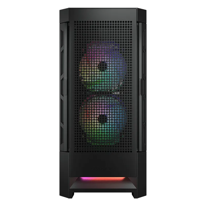 COUGAR DUOFACE RGB PC Case, Mid Tower, Black - 1