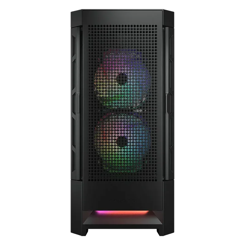 COUGAR DUOFACE RGB PC Case, Mid Tower, Black - 1