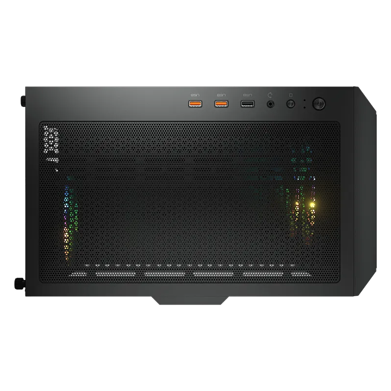 COUGAR DUOFACE RGB PC Case, Mid Tower, Black - 1