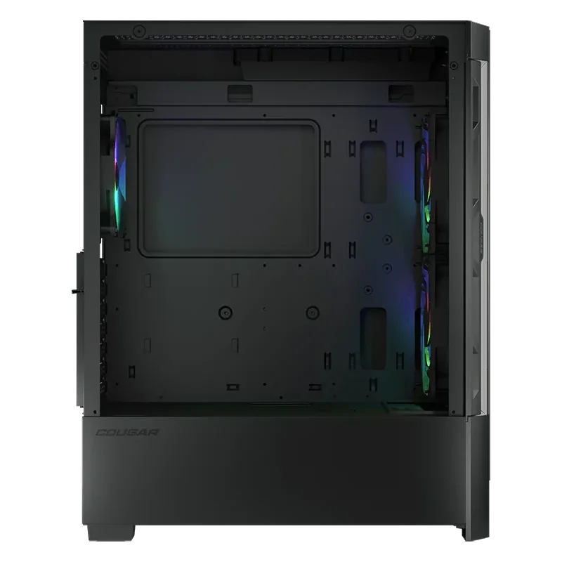 COUGAR DUOFACE RGB PC Case, Mid Tower, Black - 1