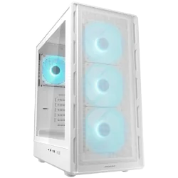 COUGAR AIRFACE PURE PRO PC Case, Mid Tower, White - 2
