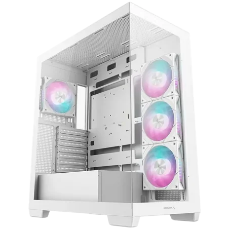 DeepCool CG580 4F WH, Mid Tower, Mini-ITX/Micro-ATX/ATX, Rear Connector support, 2xUSB3.0, 1x Type-C Gen2, 1xAudio, 3x120mm ARGB