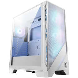 MSI MAG FORGE 320R AIRFLOW WHITE, Mid-Tower, ATX/M-ATX/ITX, 2x USB 3.2, 1x Audio/Mic, LED Button, ARGB Hub, 4x 120mm ARGB Fans, 