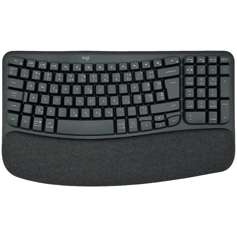 LOGITECH Wave Bluetooth ergonomic keyboard - GRAPHITE - US INT'L - 1