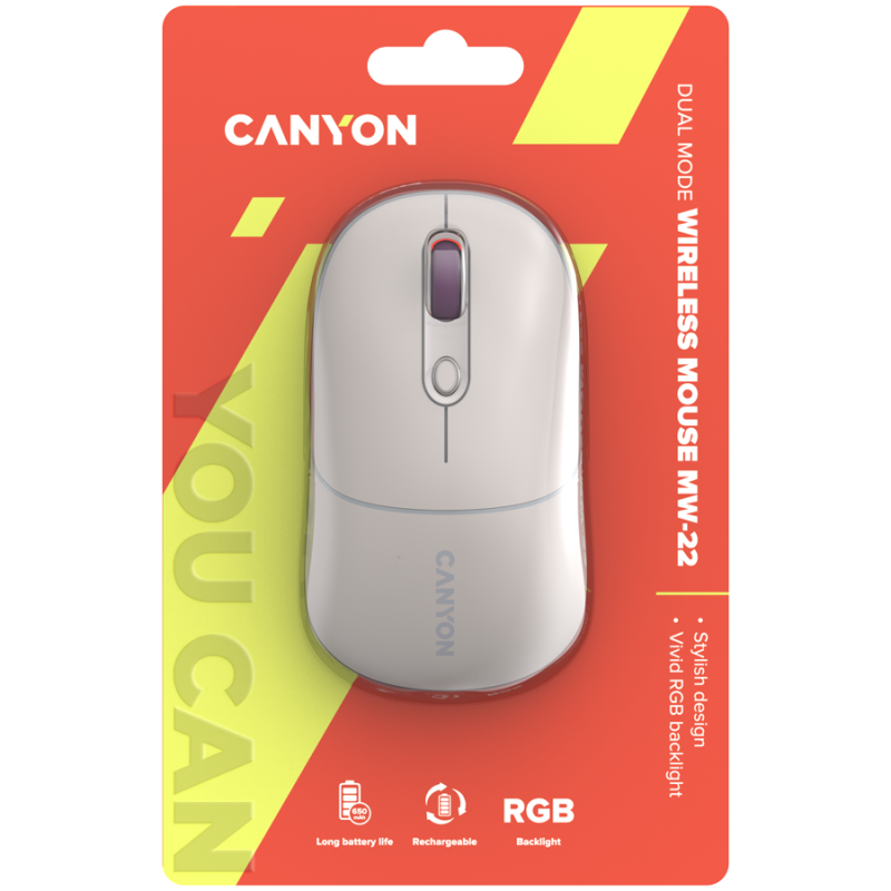 CANYON mouse MW-22 2in1 BT/ Wireless Rice - 1