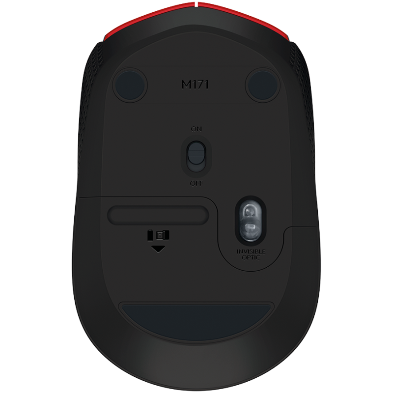 LOGITECH M171 Wireless Mouse - RED - 1