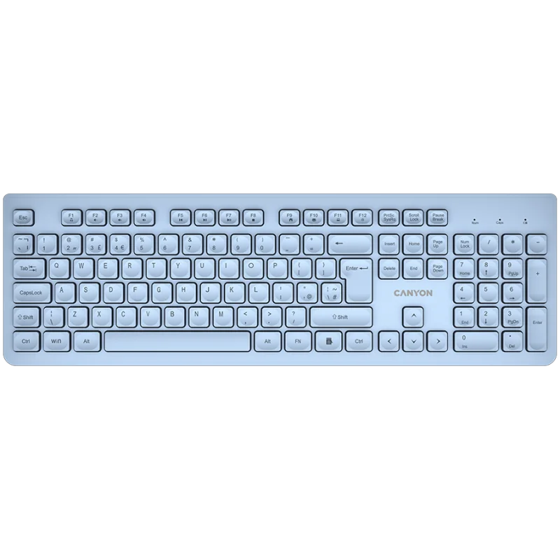 CANYON keyboard HKB-W01 UK/US AAA Wireless Blue - 1