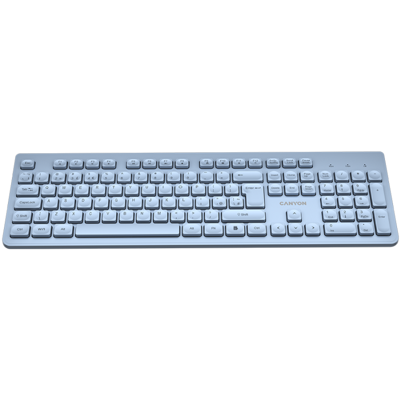 CANYON keyboard HKB-W01 UK/US AAA Wireless Blue - 1