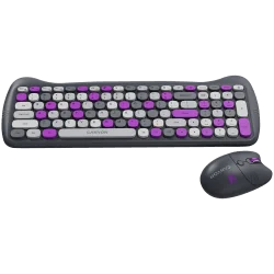 CANYON HSET-W6 EN Keyboard+Mouse Kitty Edition AAA+АА Wireless Violet - 8