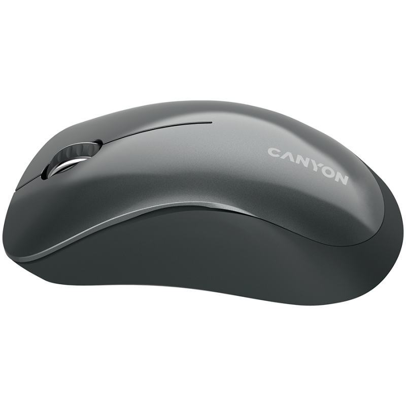 CANYON MW-11, 2.4 GHz Wireless mouse,with 3 buttons, DPI 1200, Battery:AAA*2pcs,Black,67*109*38mm,0.063kg - 1