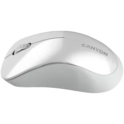 CANYON MW-11, 2.4 GHz Wireless mouse ,with 3 buttons, DPI 1200, Battery:AAA*2pcs ,pearl white grey67*109*38mm 0.063kg - 6
