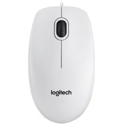 LOGITECH B100 Corded Mouse - WHITE - USB - B2B - 3