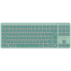 CANYON Keyboard OnType 10 Low Profile EN Wired Green - 5