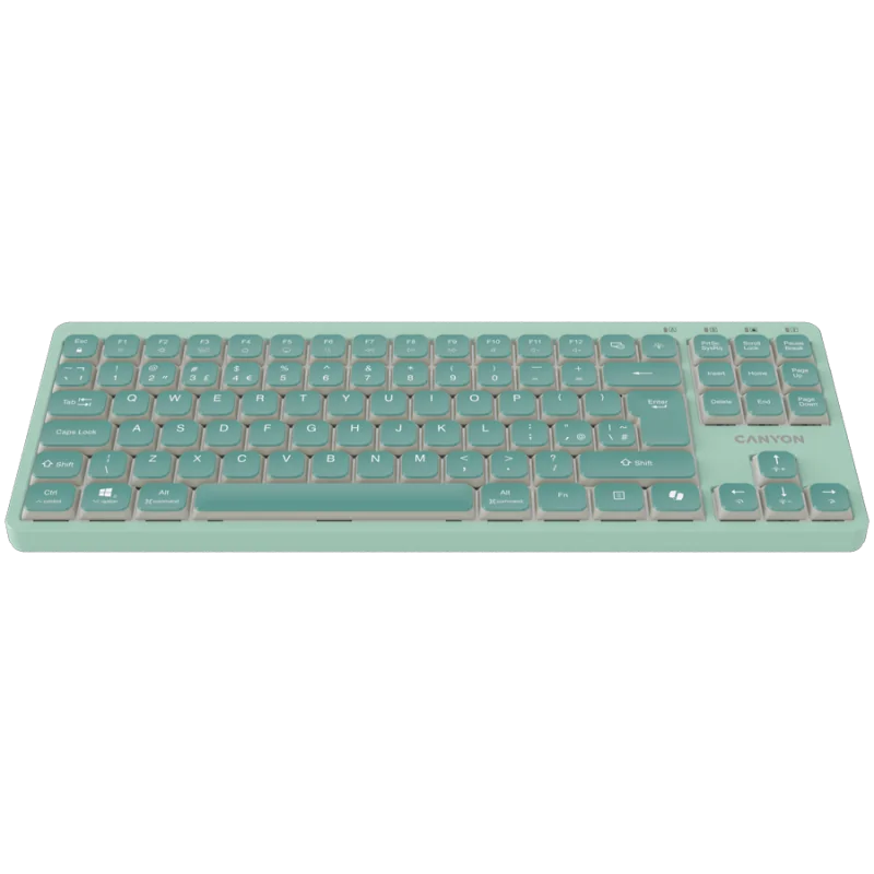 CANYON Keyboard OnType 10 Low Profile EN Wired Green - 1