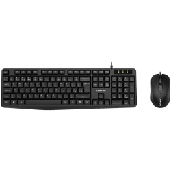 CANYON USB standard KB, water resistant BG layout bundle with optical 3D wired mice 1000DPI black - 4