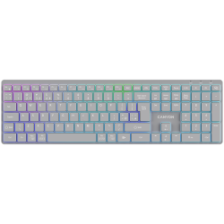 CANYON keyboard HKB-W11 UK/US RGB Dual Mode Wireless Grey - 6