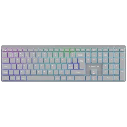CANYON keyboard HKB-W11 UK/US RGB Dual Mode Wireless Grey - 6