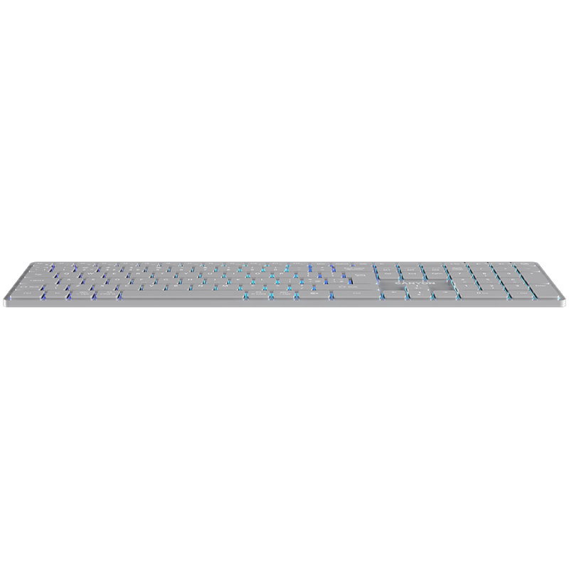 CANYON keyboard HKB-W11 UK/US RGB Dual Mode Wireless Grey - 1