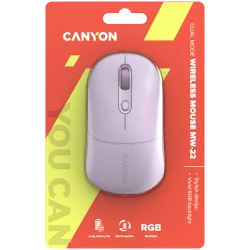 CANYON mouse MW-22 2in1 BT/ Wireless Pearl Rose - 12